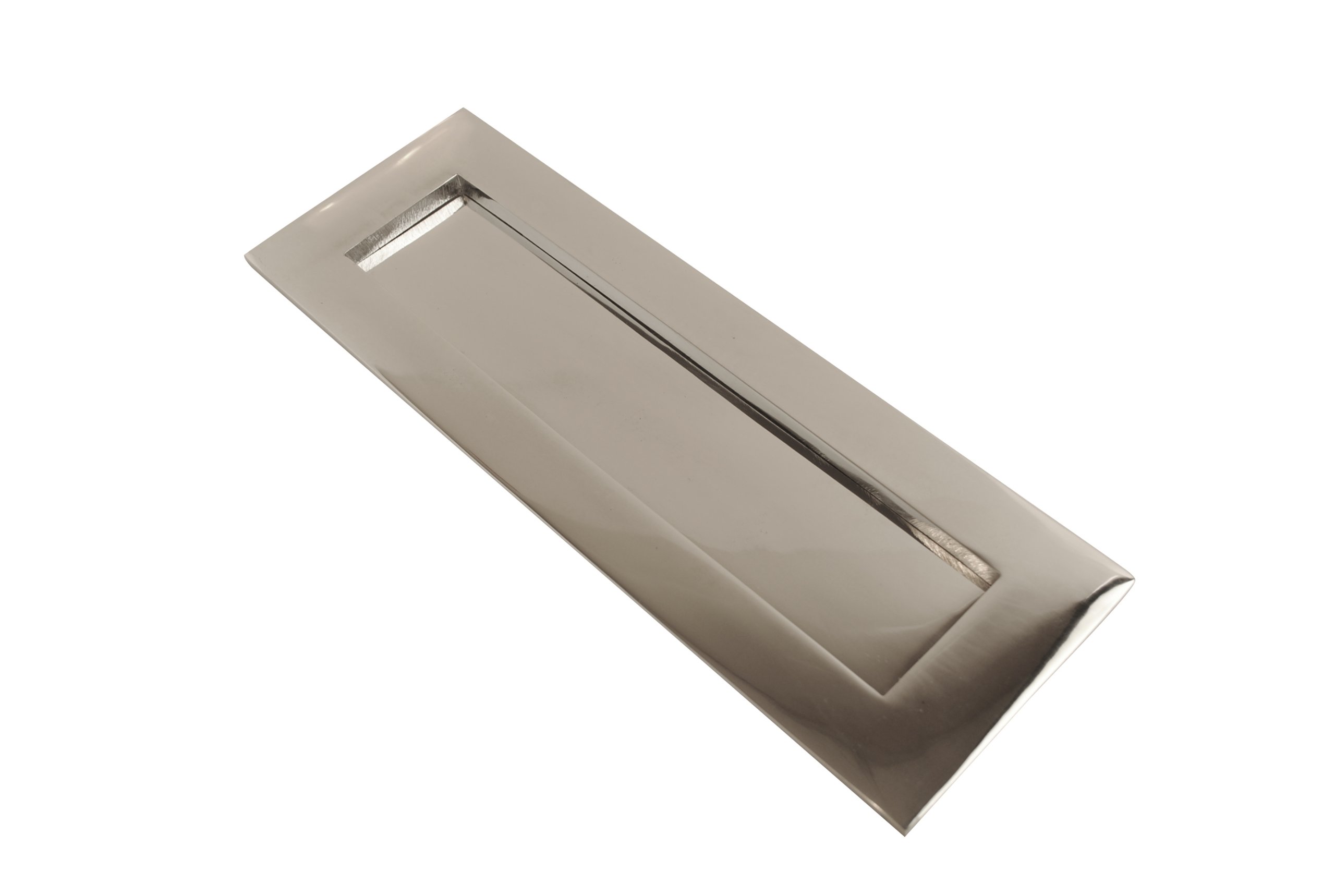 Victorian Letter Plate Polished Chrome 10"x4"