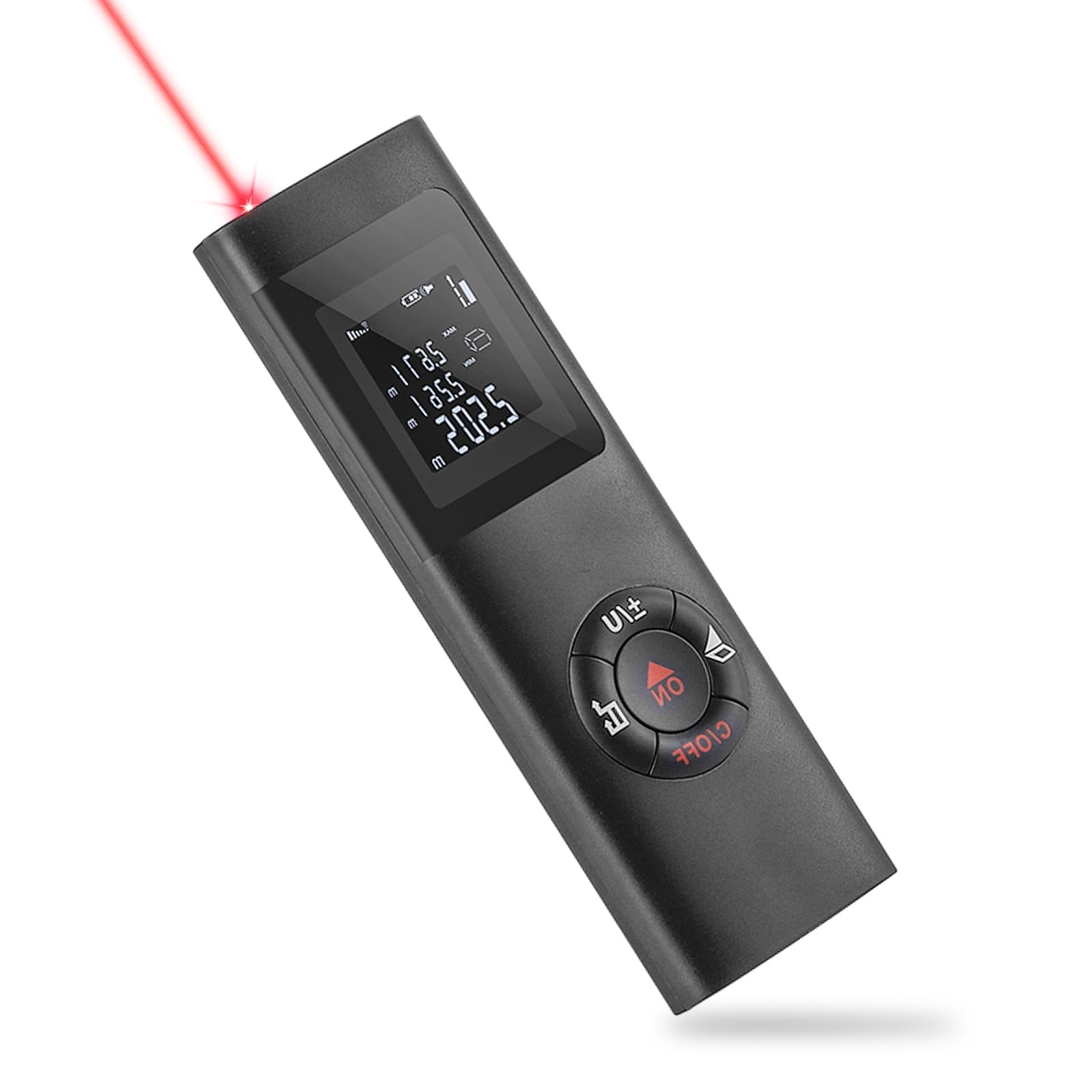 Laser Measurement Tool, 131ft/40M Portable Digital Laser Distance Meter,±1/16 inch High Accuracy, USB Rechargeable, Backlit Display, M/in/Ft Unit Switching, Pythagorean Mode, Measure Distance