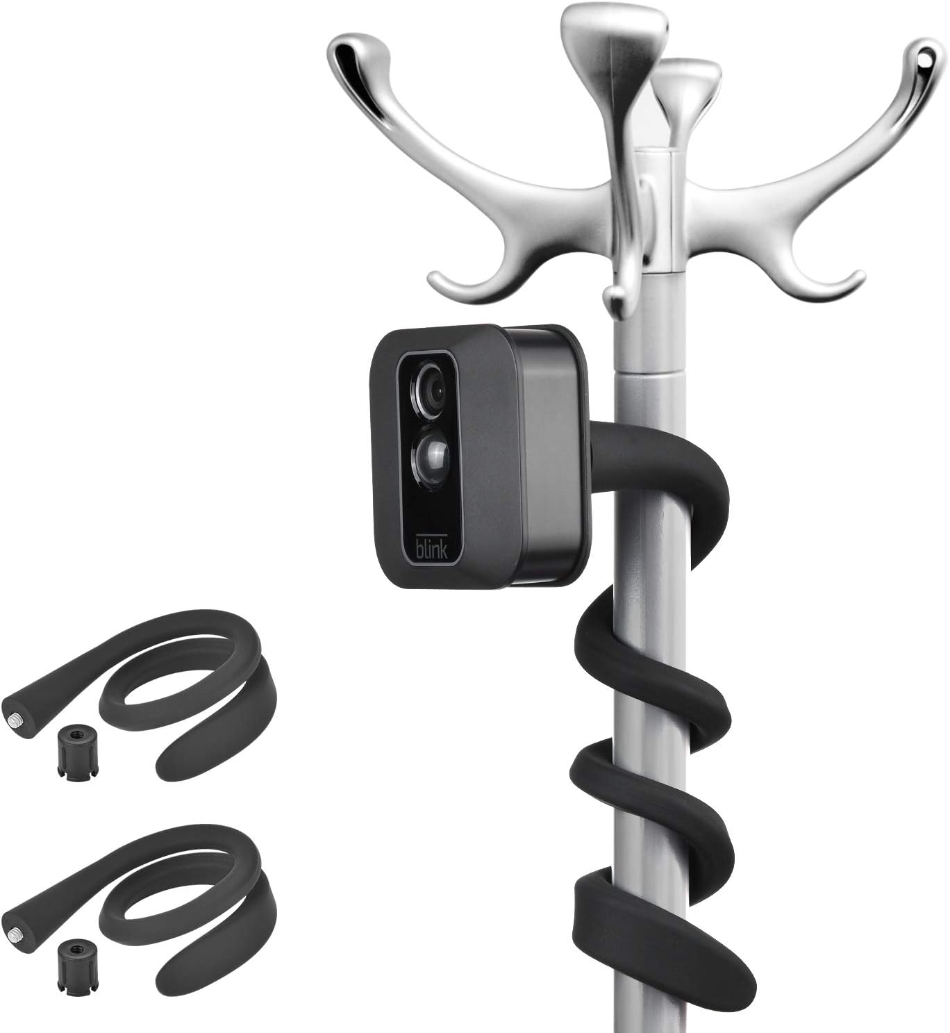 ALERTCAM 2Pack Flexible Twist Mount for Blink XT, Blink XT2, Blink Mini, All-New Blink Outdoor & Indoor Wireless Home Security Camera System - Black