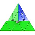CuberShop GAN Pyraminx M Magnetic Speed Cube (Standard Core Positioning Frosted Ver.), GAN 2020 Liteweight Stickerless Pyramid Cube, with Innovative Core Positioning System