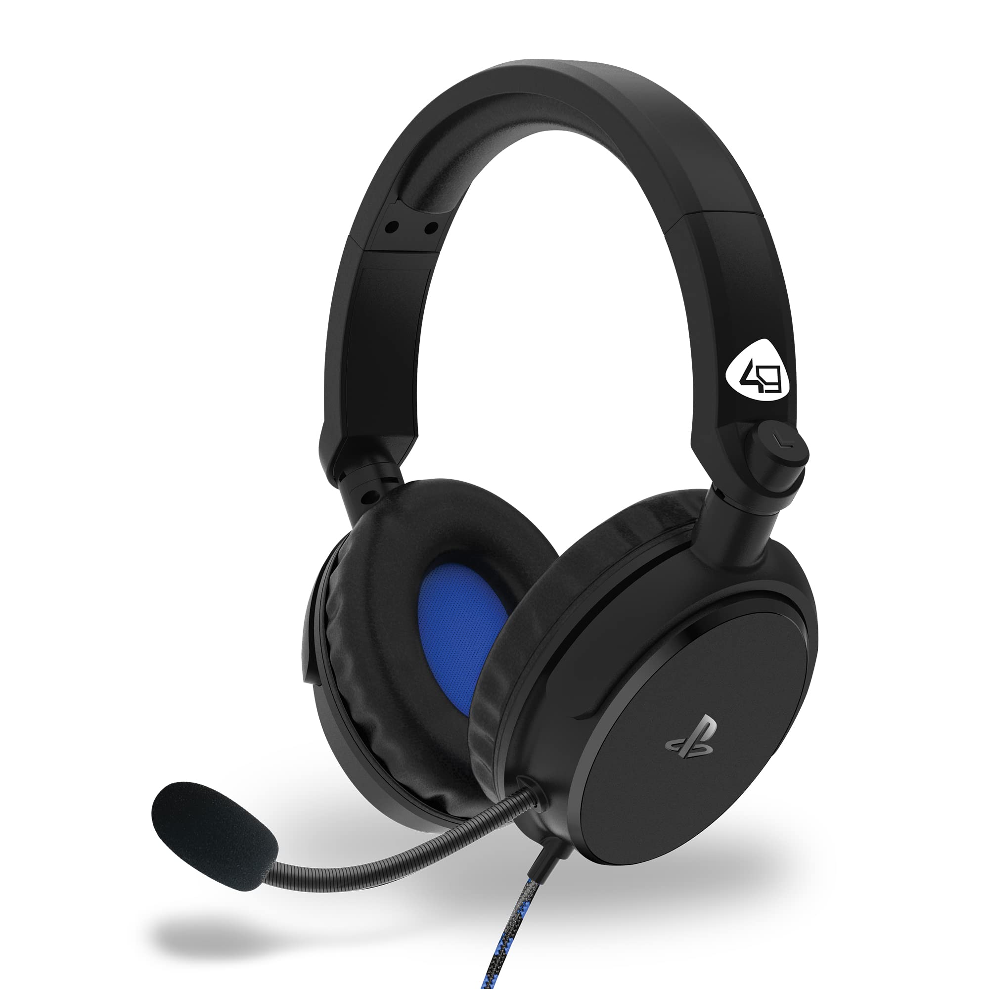 4Gamers PRO4-50s Black Gaming Headset with Stand for PS4