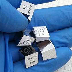 Chromium Cube - 10mm Pure Metal Element Cubes