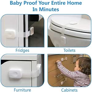 Cerradura de seguridad para cajón de bebé, para puerta y cajón