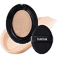TIRTIR Mask Fit Black Cushion Foundation - Japan's No.1 Choice for 72-Hour Flawless Coverage with Semi-Matte Finish (17C Porcelain, Refill (0.63 oz.))