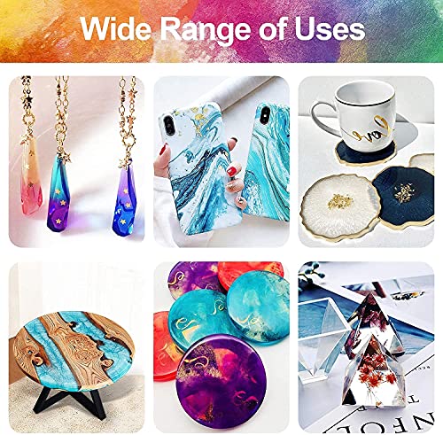 Magicdo Epoxy Resin Kit Crystal Clear Casting and Coating Resin Kit for Beginners River Table Tops Art Casting Resin Jewelry Projects, DIY,Tumbler Crafts, Molds, Art Painting(32oz)