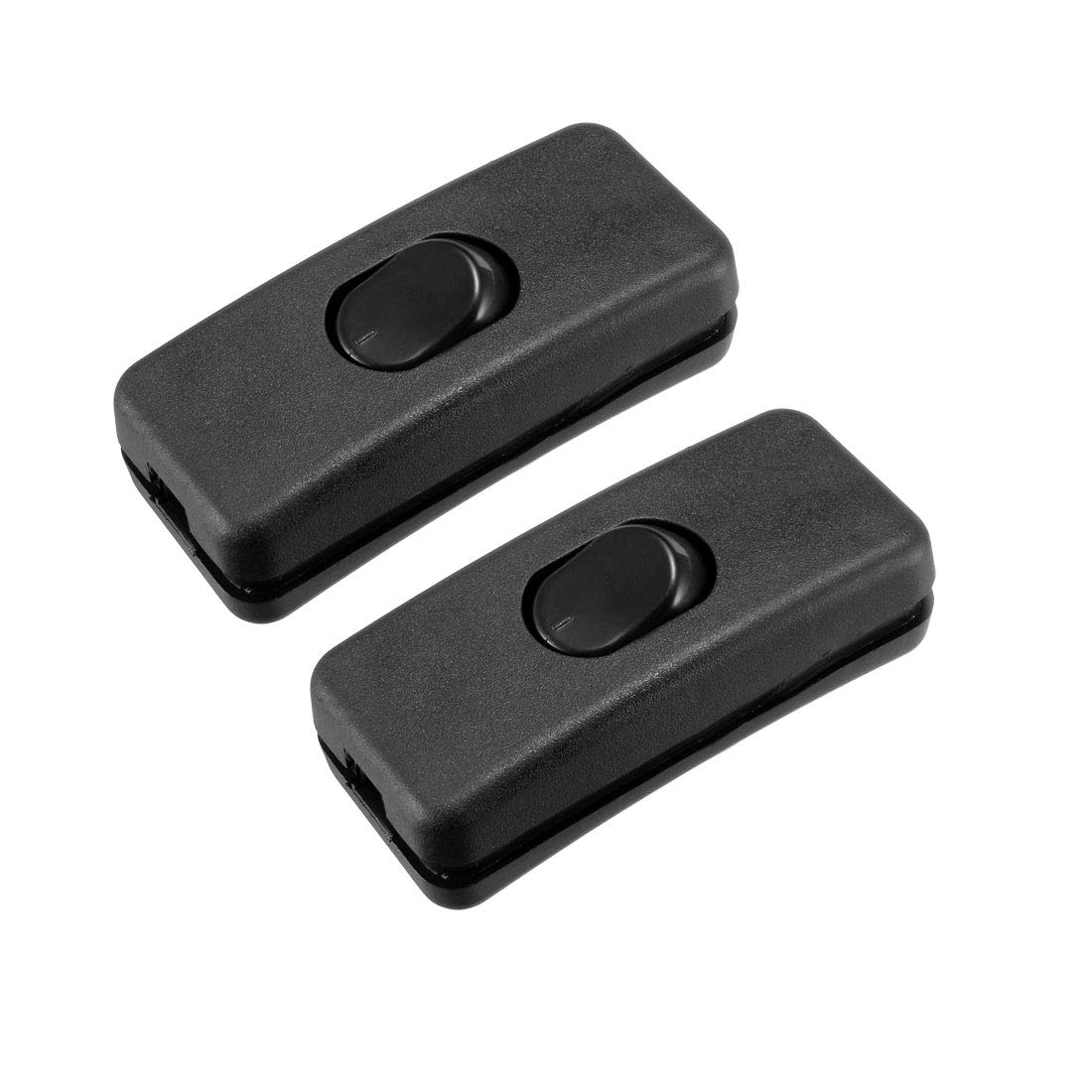 sourcing map Inline Button Switch for Lamp In-line Cord Light Lamp Switch On-Off Switch 2A/250VAC 2pcs