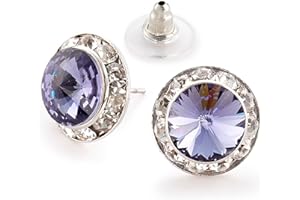 Star Light Crystal Jewelry | Colorful Rhinestone Pierced Earrings for Dance, Pageant, Prom, Performance, Wedding or Special Event