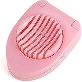 LIJX Kitchen Gadgets Egg Slicer for Hard Boiled Eggs, Multipurpose Safe Durable Stainless Steel Wire Slicer Egg Cutter (Color