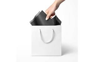 Creative Bag Black Tissue Paper 20x30 Inch Sheets for Packaging, Arts and Craft, Gift Wrap, Gift Bags - 480 Sheets Bulk