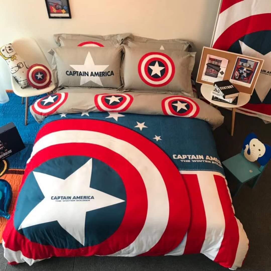 Best Captian America Queen Bedding Set