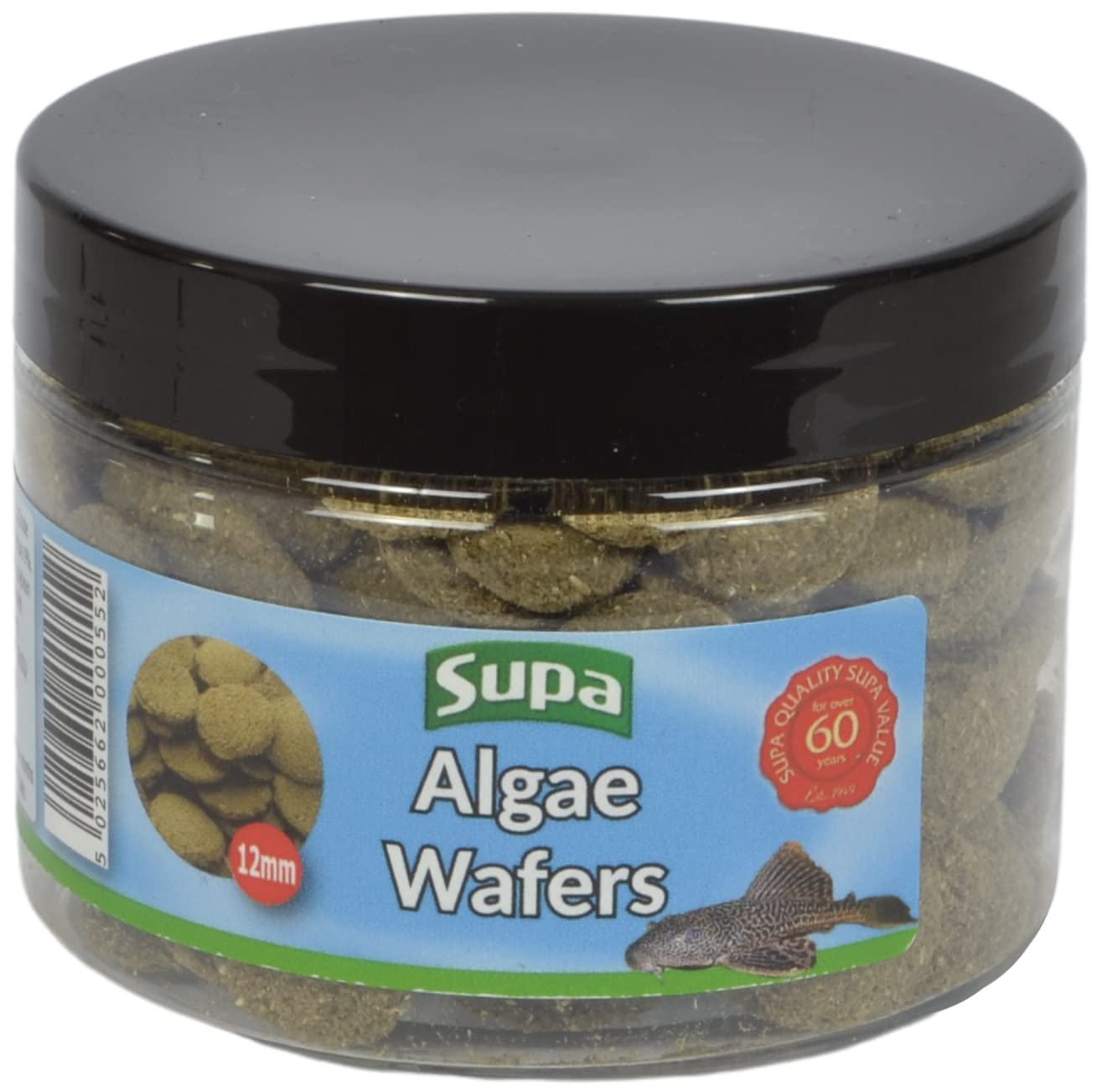 Supa 12mm Algae Wafers 75grams, Ideal For Bottom Feeding Fish, Made From Premium Quality Ingredients Which Offer A Nutritionally Balanced Diet.