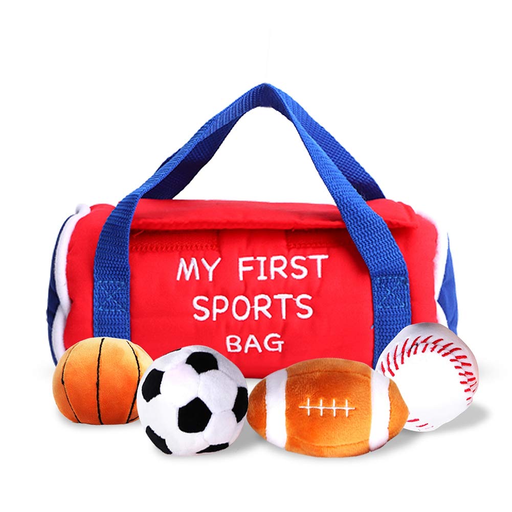 4pcs Sports Balls With Storage Bag Kids Indoor Activity Ball