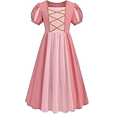 ADDACOS Girls Princess Dress Costume Halloween Cosplay Outfits Birthday Party Dress Up Clothes