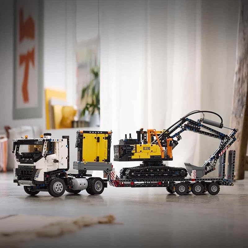 Technic Volvo FMX LKW mit EC230 Electric Raupenbagger 42175