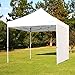 Ohuhu EZ Pop-Up Canopy Tent with Sidewall, Sturdy Commercial Instant Shelter with Removal Side Wall for More Shade, 4 Adjustable Height, Ground Pins, Rope (9.6 x 9.6 ft)