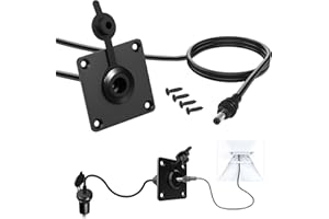 Waterproof Wall Socket Passthrough for Mini, Aluminum Alloy Female Power Connector Outlet/Port, Easy Install, Sealed Cap Desi