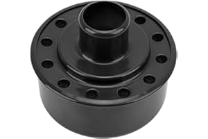 Aramox Round Push in Breather,ABS Metal Valve Cover Breathers Replacement for SBC SBF 327 350 396 454 302 351W 502(Black)