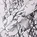 Black Marble White Veined Gloss Vinyl Architectural Wrap for Home Office Furniture Wallpaper Tile Sheet 6.5ft x 15.9 inches Roll (6.5ft x 15.9 inches 4-roll Pack)