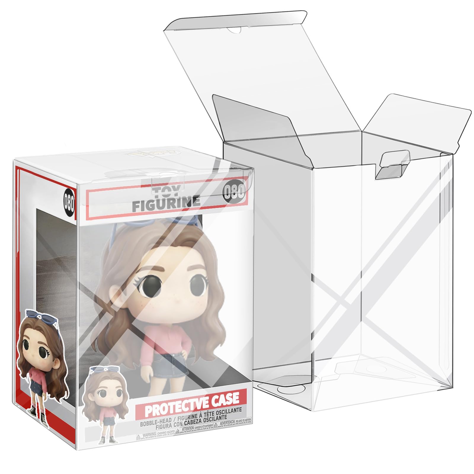 Photo 1 of ***MISSING PARTS***
Protector Cases Compatible with Funko, 30 Pack Fit Standard 4-Inch Collectible Figures, Stackable Storage, Clear Display Box with Protective Film, 30 Pack
