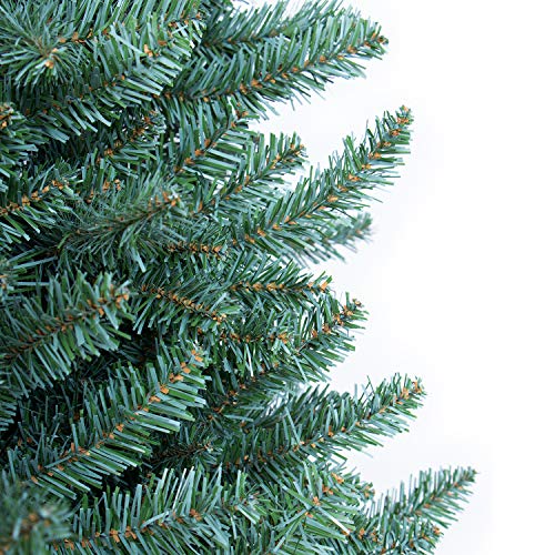OasisCraft 9 Foot Christmas Tree, Full Premium Hinged Blue Spruce Artificial Christmas Tree with