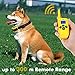 Colpet 330-Yard Range Rechargeable Waterproof Dog Shock Collar with Remote, Yellow