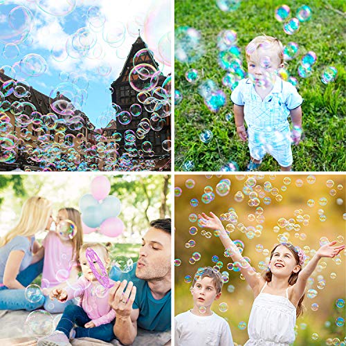 Joyibay Machine à Bulles, Baguette à Bulles Ensemble Jouet Savon à Bulles Baguette Outils Bulles Sticks pour Enfants Bubble Maker pour activités de Plein air, fêtes danniversaire et Jeux(3PCS)
