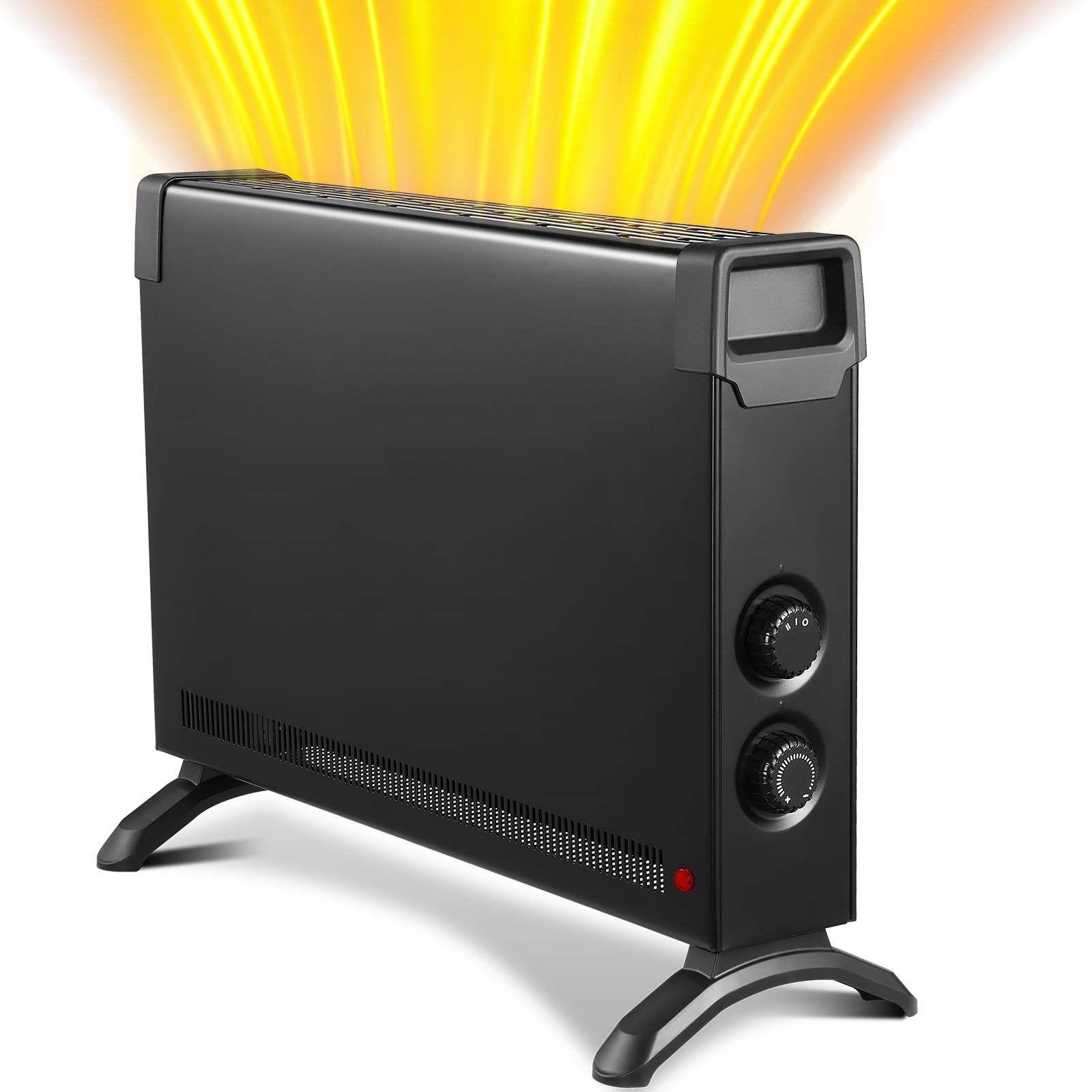 Photo 1 of Convection Panel Heater, 1500W Freestanding Portable Electric Space Heater Full Room Quick Heat Distribution, Thermostat Adjust Electric Heaters