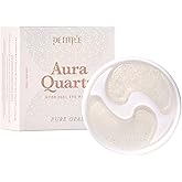 Petitfee Aura Quartz Eye Mask Pure Opal 40 pcs (20 pairs) - Rejuvenating Hydrogel Eye Patch for Puffy Eye Bags, Cooling, Depuffing, Under Eye Elasticity, Reduces Fine Lines for Firming Eye Area
