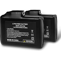 Amazon.com: winna 7.4V 2700mAh Rechargeable Li-ion Batteries ...