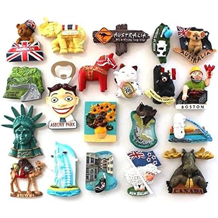 conmemorativa de la viaje magnético pegatinas de todo el mundo ...