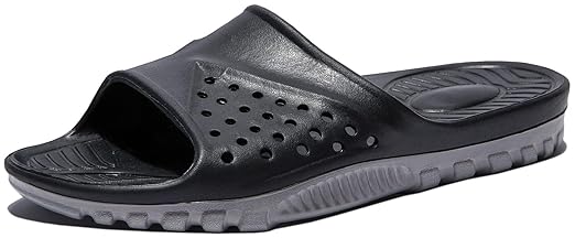 MAYI Unisex-Erwachsene Badelatschen Sommer Flach Dusch-& Badeschuhe Rutschfeste Badeschlappen