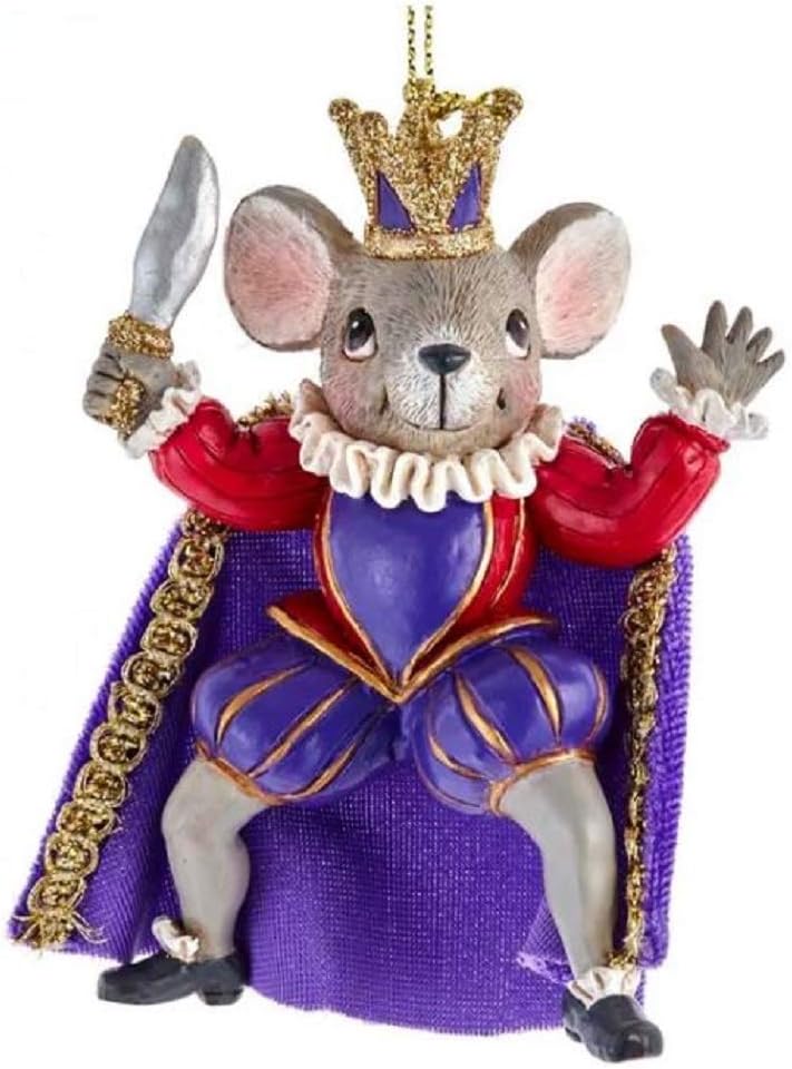 Nutcrackers - Kurt S. Adler Nutcracker Suite Mouse King Children's Christmas Tree Ornament E0422M