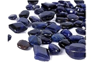 GEMHUB Gemstone Necklace 100.00 Carat. /7 Pcs Natural Ring Size African Top Blue Sapphire Loose Gemstones For Jewelry Making