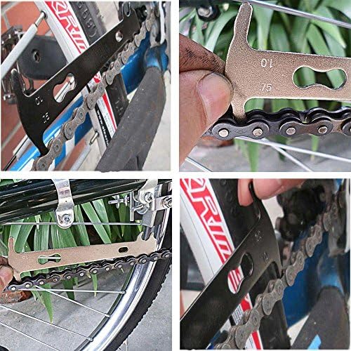 DouFole Durable Riding Instrument Wear Indicator Measure Tool Bike Chain Checker Gauge Check Ruler Bicycle Repair