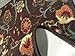 Indoor Doormat Rubber Backed, 18 x 30 inch, Brown Floral, Non Slip, Kitchen Rugs and Mats