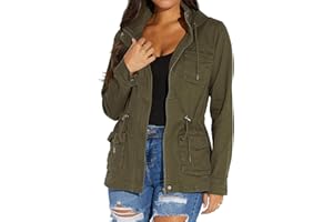 VisiChenup Camo Jacket for Women Lightweight Casual Long Sleeves Camouflage Coat with Pocket