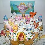 Disney Whisker Haven Tales With the Palace Pets Deluxe Mini Cake Toppers Cupcake Decorations Set of 14 with Figures, a Sticker Sheet and Toy Ring With Dreamy, Petite, Sultan and More!