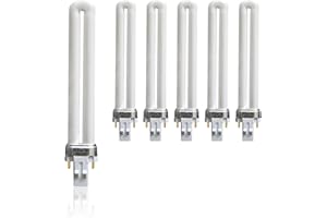 IGNIXLITE (6 Pack) 13 Watt Single Tube 2 Pin GX23 Base,PL-13W GX23 4100K Compact Fluorescent Light Bulb, Replaces Philips PLS13W41, Sylvania CF13DS/841/ECO,PL13/SP41K