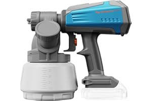 Tilswall Brushless Cordless Paint Sprayer Compatible with Dewalt 20V Battery (Battery Not Included), Easy Side-Fill, 1300ml Container, Electric HVLP Spray Paint Gun for House Painting, Furniture