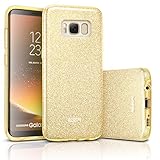 Samsung Galaxy S8 Case,ESR Luxury Glitter Sparkle Bling Designer Case [Slim Fit, Hard Back Cover] Shinning Fashion Style for Samsung Galaxy S8 (Champagne Gold)