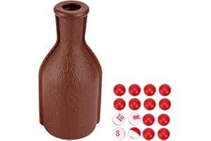 DGZZI Billiard Pool Shaker Pool Snooker Billiard Table Kelly Pool Shaker Bottle with Red and White Tally Peas