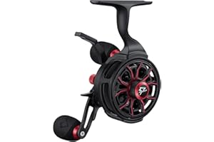 Piscifun ICX Carbon Ice Fishing Reel, Structure Upgrade Magnetic Drop System Inline Ice Fishing Reel, Free-Spool Bidirectional Lever, 3.2:1 High Speed, 8+1 Shielded BB, CNC-Machined Ice Reel