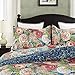 Vaulia Lightweight Microfiber Duvet Cover Sets, Vintage Floral Pattern Design - Queen Size