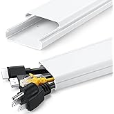 Cable Covers for Wall Mount TV -34in Wall Cable Management Raceway, Large TV Cord Hider - Paintable TV Cord Cover for Wall Mo