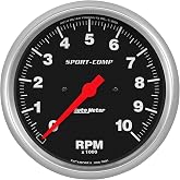 Auto Meter 3990 Sport-Comp In-Dash Electric Tachometer, 5.000 in.