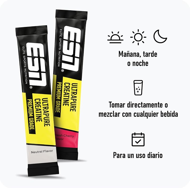 Ultrapure Creatina Monohidrato Sticks, Cereza fresca, 30 sobrecitos