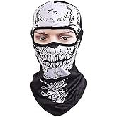 TClian Skull Mask Balaclava Ghost Bandana Motorcycle Full Face Masks Halloween Mask