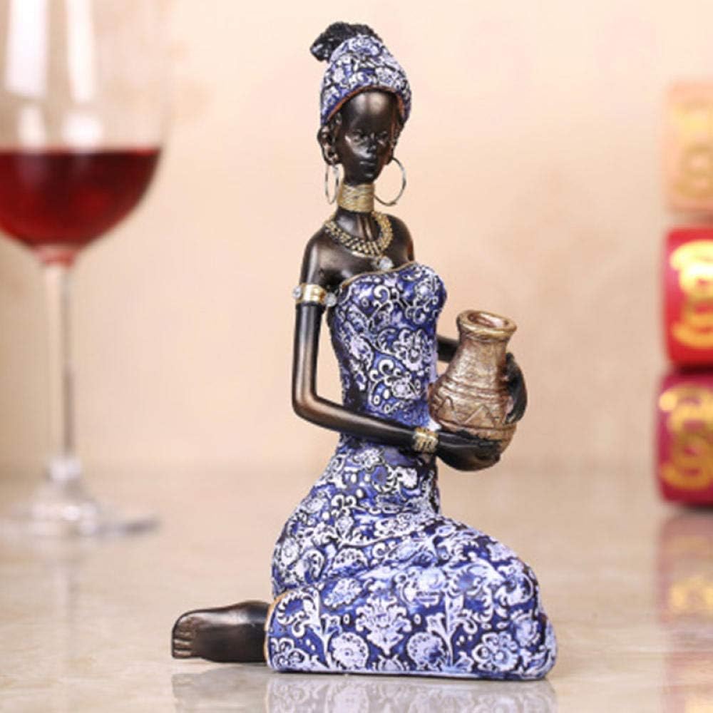 Figurine Sculpture Ornaments Simple Abstraction Black People African