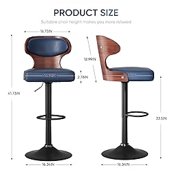 Nalupatio Bar Stools Set of 1 Seat Adjustable