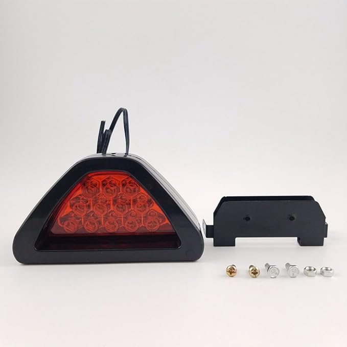 Top Quality New Universal F1 Style 12 LED Tail Brake Stop Light Third Red Flashing